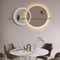 Couple in a circles Metal Wall Art With LED